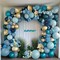 Teal Blue & Gold Balloons – Double-Stuffed Dusty Blue and Turquoise Balloon Set in Mixed Sizes, Teal Gold Balloon Garland for Birthday, Wedding, New Year, Anniversary & Baby Shower Ocean Party Décor